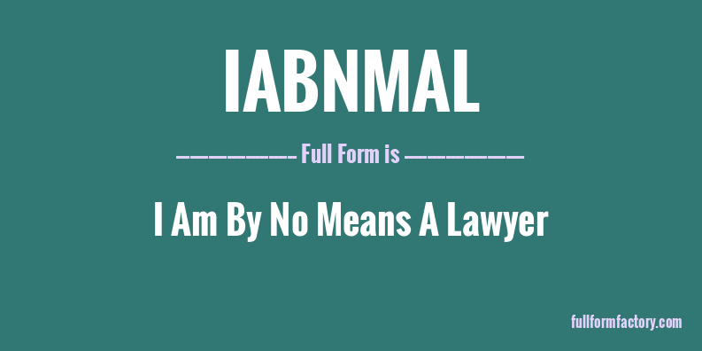 iabnmal-full-form
