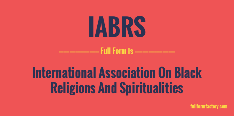 iabrs-full-form