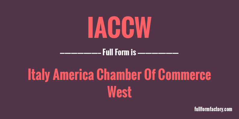 iaccw-full-form