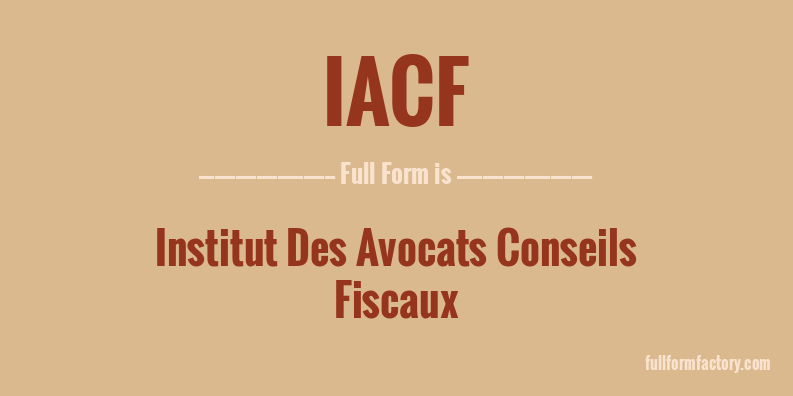 iacf-full-form