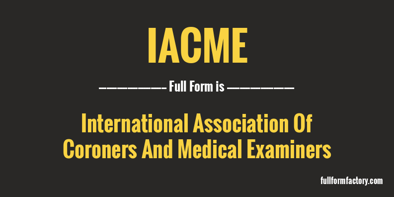 iacme-full-form