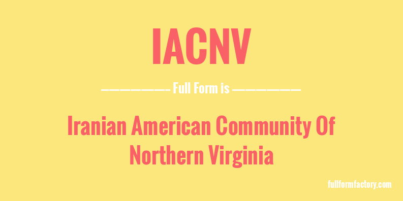 iacnv-full-form