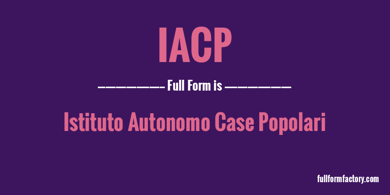 iacp-full-form