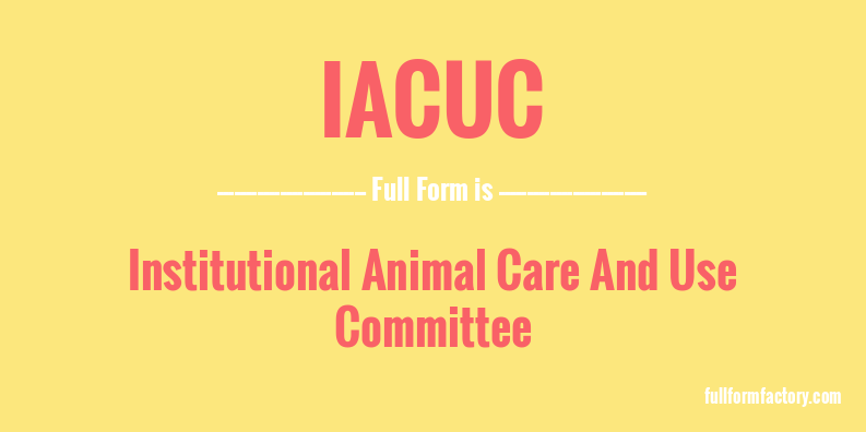 iacuc-full-form