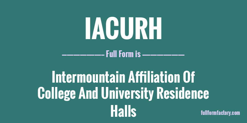iacurh-full-form