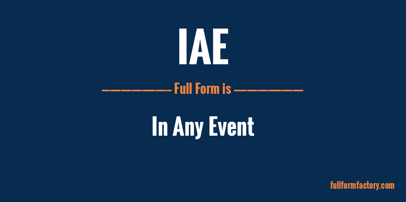 iae-full-form