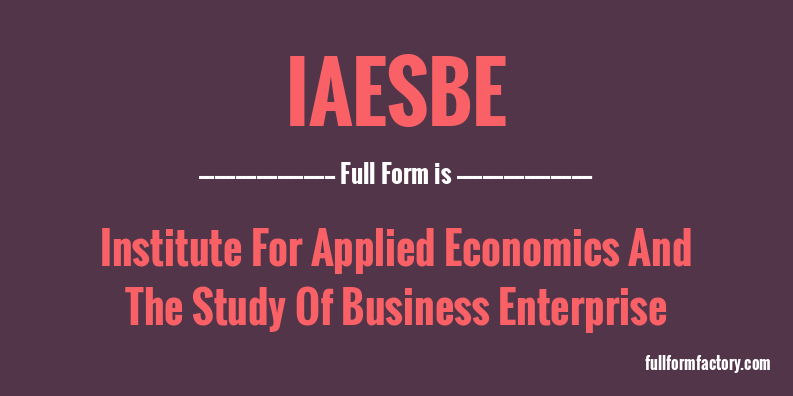 iaesbe-full-form