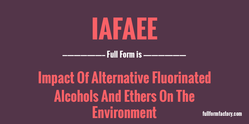 iafaee-full-form