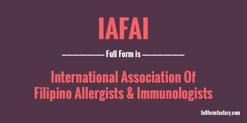 iafai-full-form
