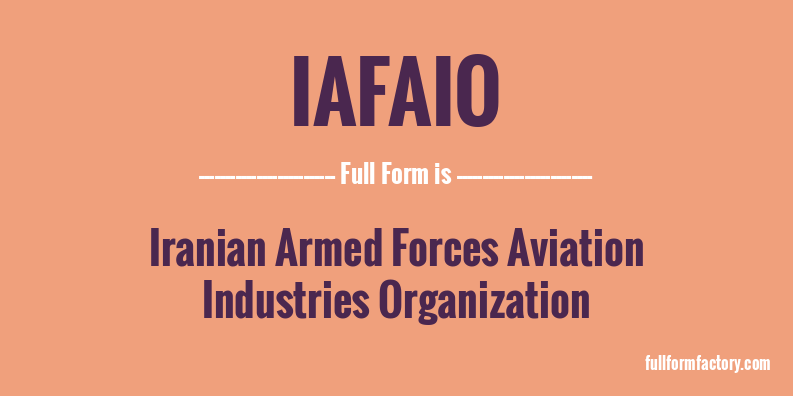 iafaio-full-form