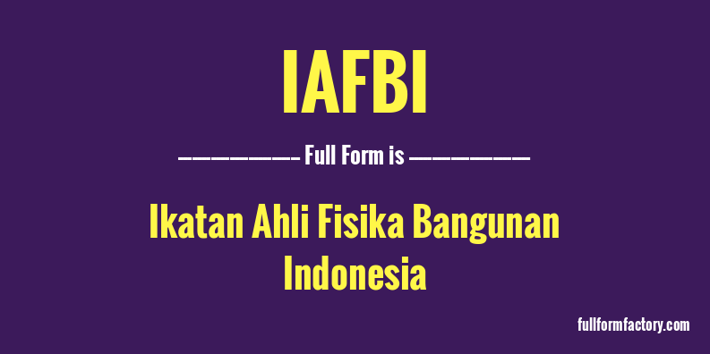 iafbi-full-form