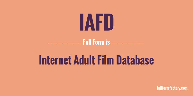 iafd-full-form