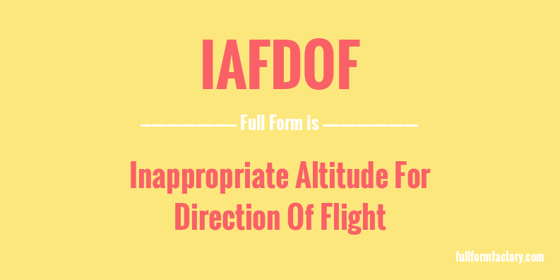iafdof-full-form