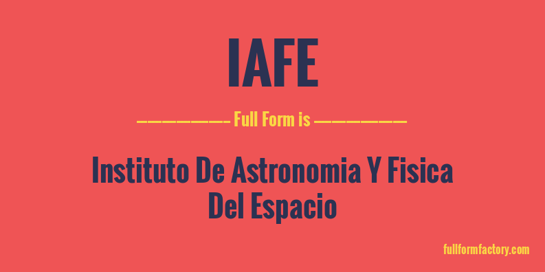 iafe-full-form