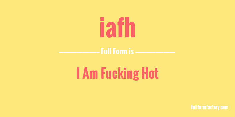 iafh-full-form