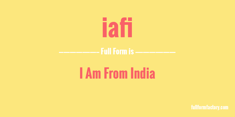 iafi-full-form