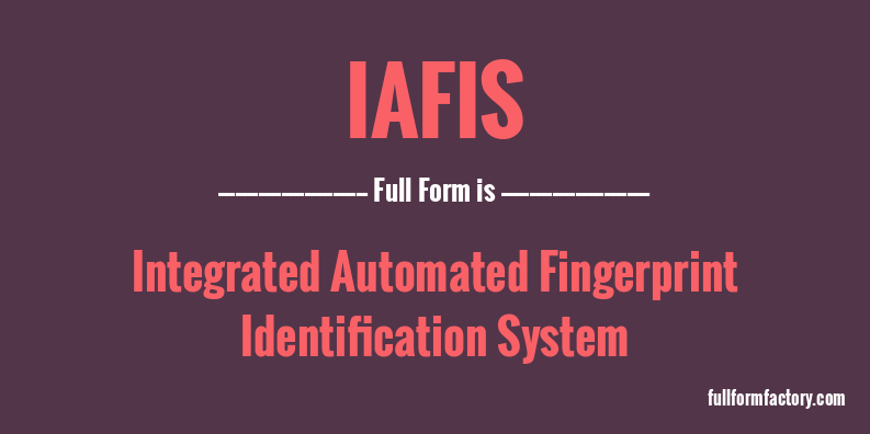 iafis-full-form