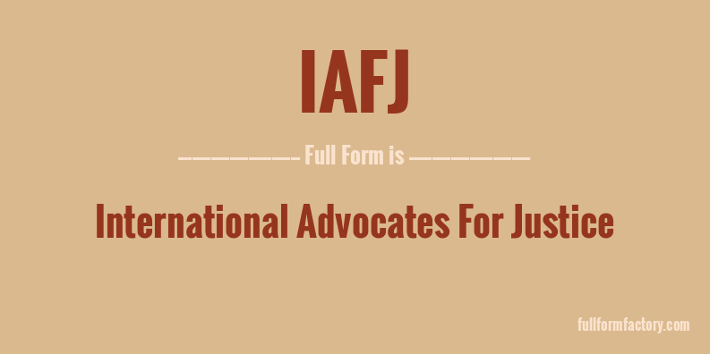 iafj-full-form