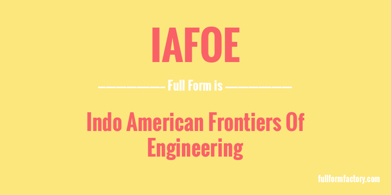 iafoe-full-form