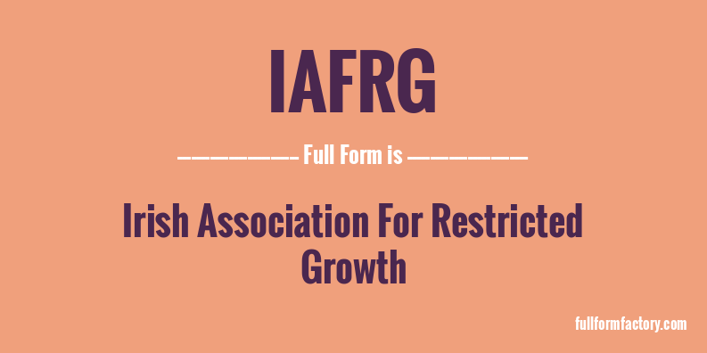 iafrg-full-form