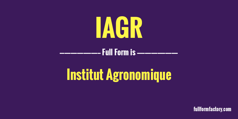 iagr-full-form