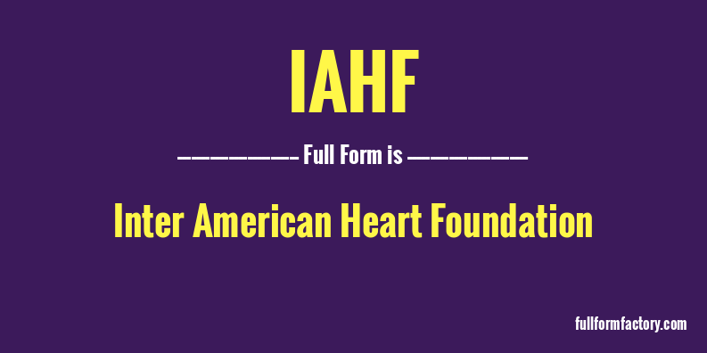 iahf-full-form