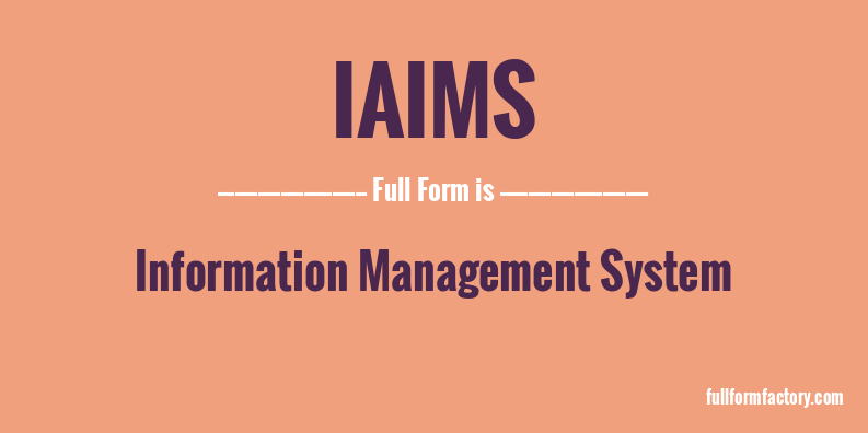 iaims-full-form