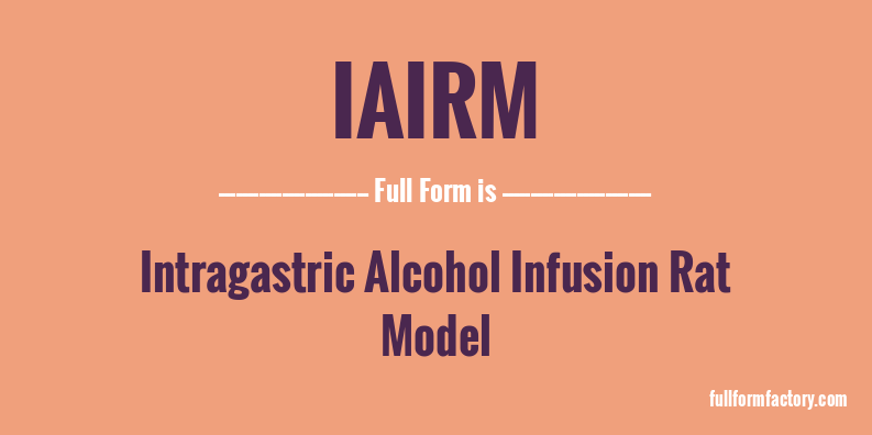 iairm-full-form
