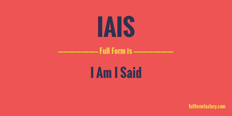 iais-full-form