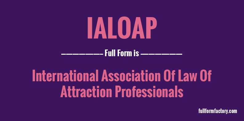 ialoap-full-form