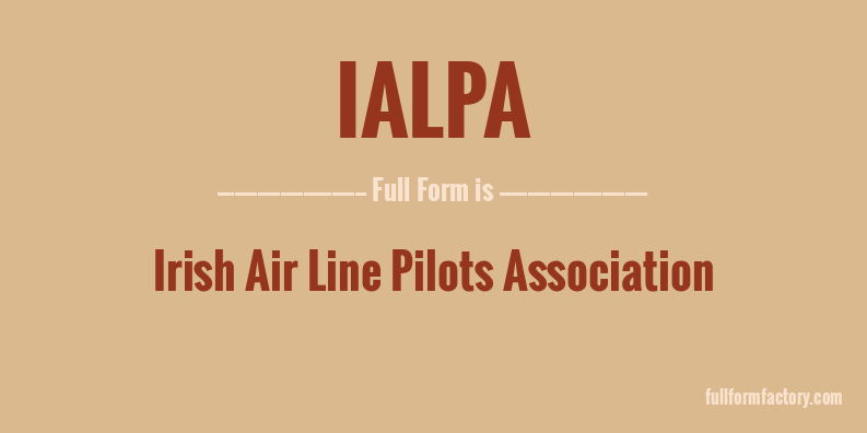 ialpa-full-form