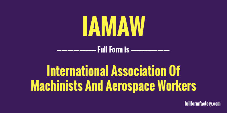 iamaw-full-form