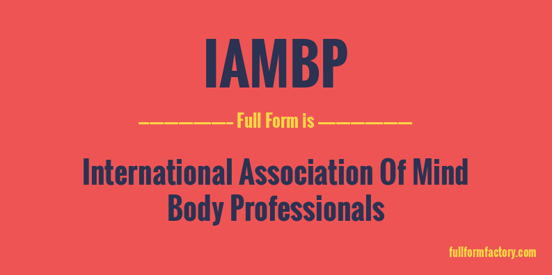 iambp-full-form