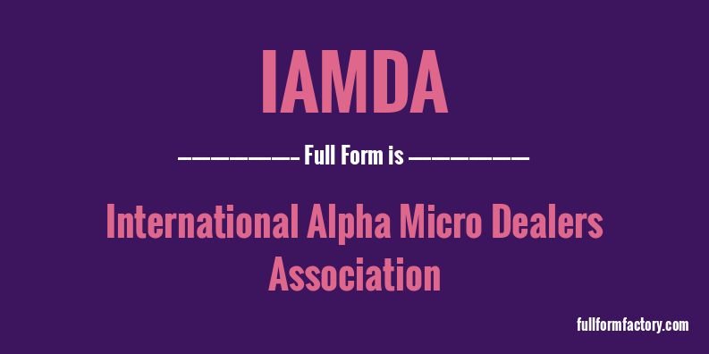 iamda-full-form