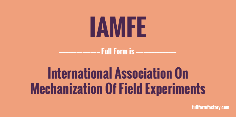 iamfe-full-form