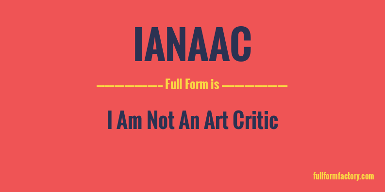 ianaac-full-form