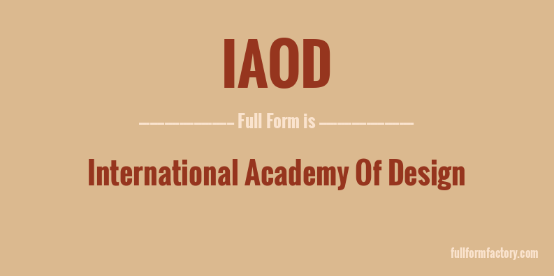 iaod-full-form