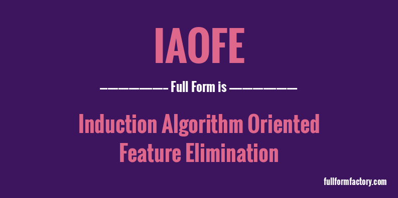 iaofe-full-form