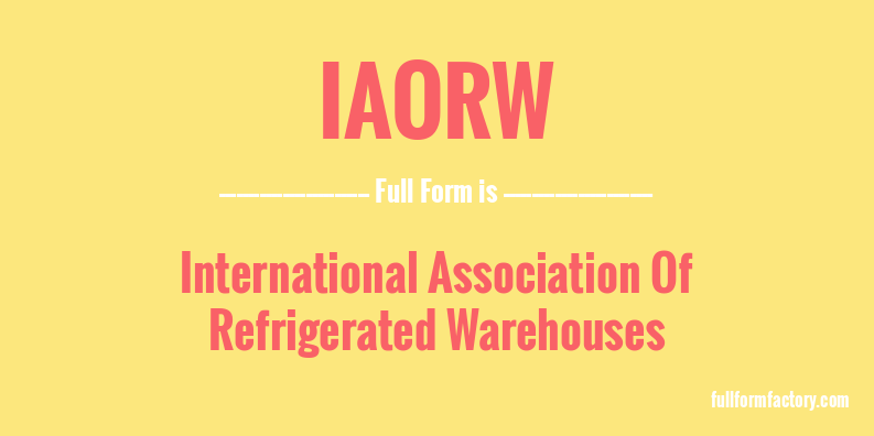 iaorw-full-form