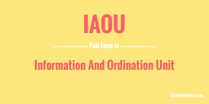 iaou-full-form