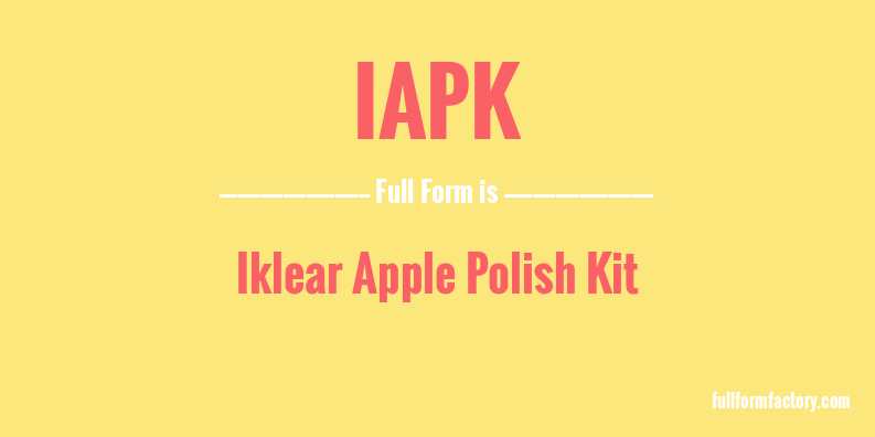 iapk-full-form