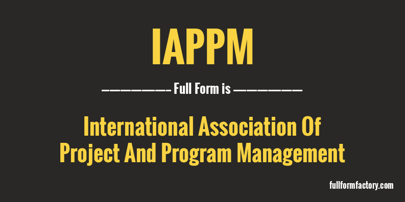 iappm-full-form