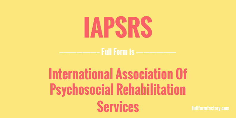 iapsrs-full-form