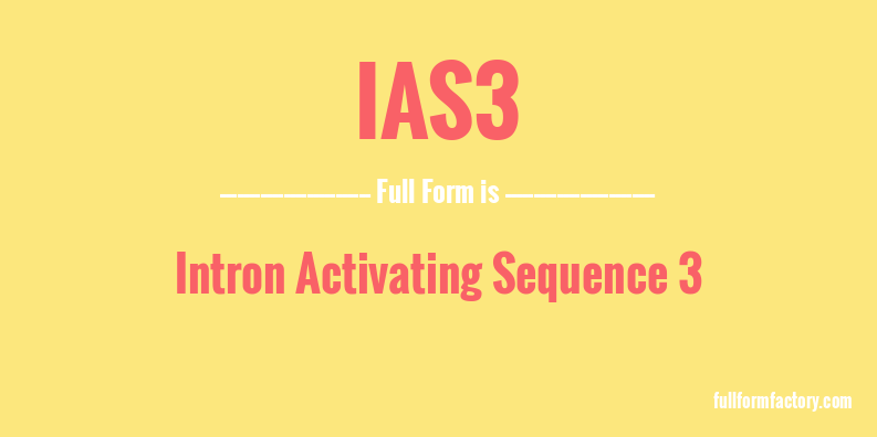 ias3-full-form