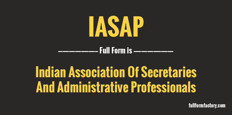 iasap-full-form