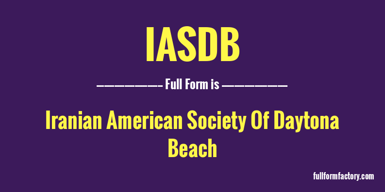 iasdb-full-form