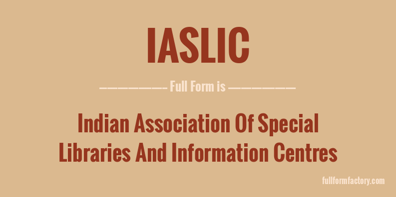 iaslic-full-form