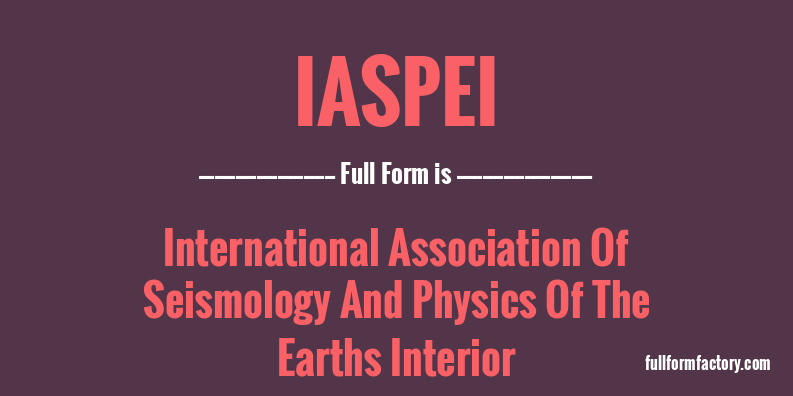iaspei-full-form