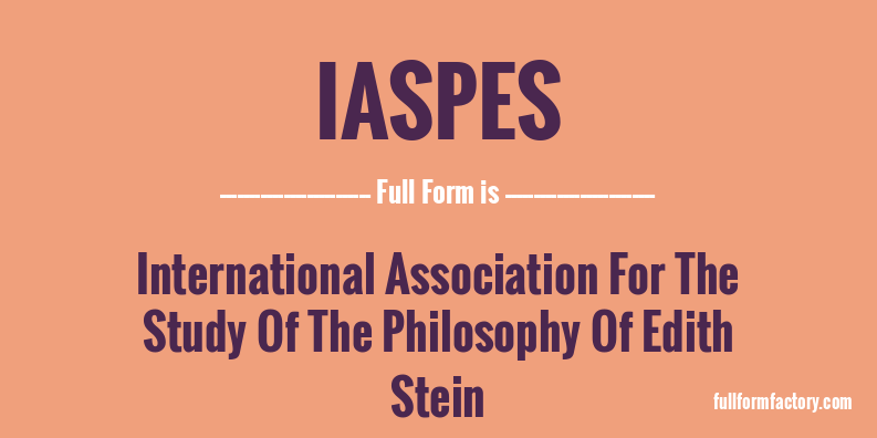 iaspes-full-form