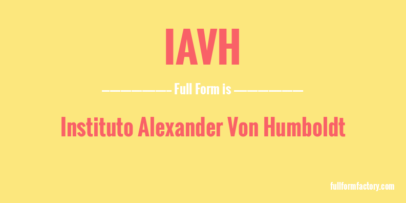 iavh-full-form